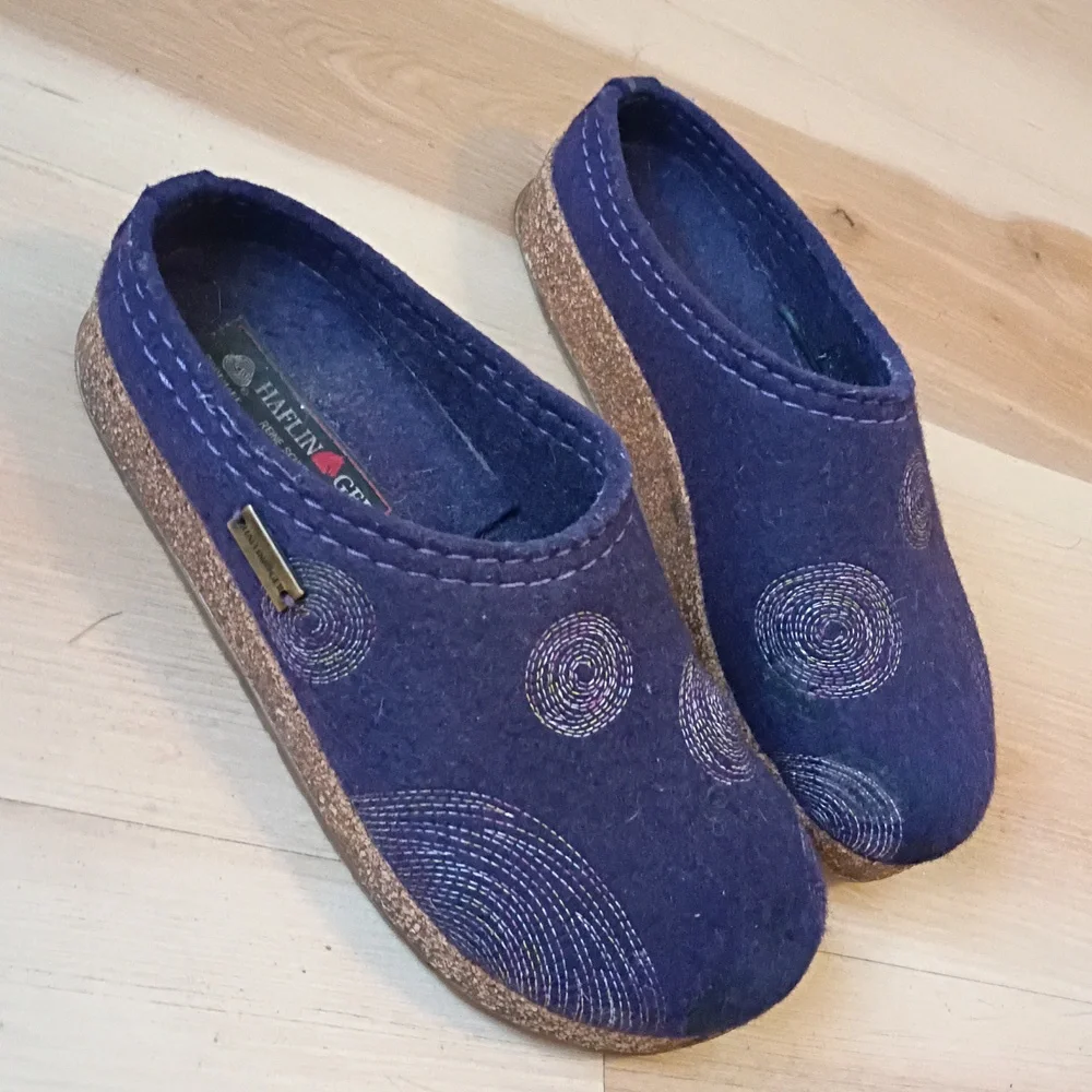 Haflinger Women's Purple Slippers - Picture 2 of 8
